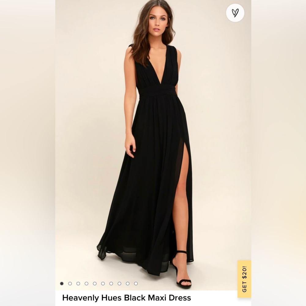 Heavenly Hues NWT black maxi dress